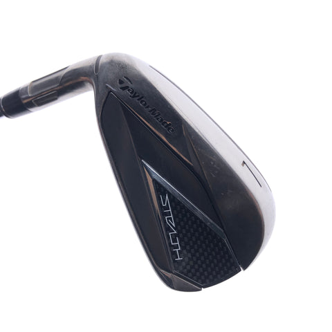 Used TaylorMade Stealth 7 Iron / 28.0 Degrees / Stiff Flex / Left-Handed - Replay Golf 
