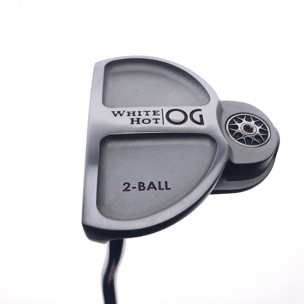 Used Odyssey White Hot OG 2-Ball Putter / 35.0 Inches / Left-Handed