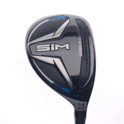 Used TaylorMade SIM Max 4 Hybrid / 22 Degrees / Stiff Flex - Replay Golf 