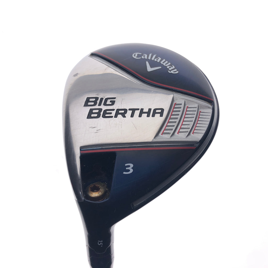Used Callaway Big Bertha 2014 3 Fairway Wood / 15 Degree / Regular / Left-Handed - Replay Golf 