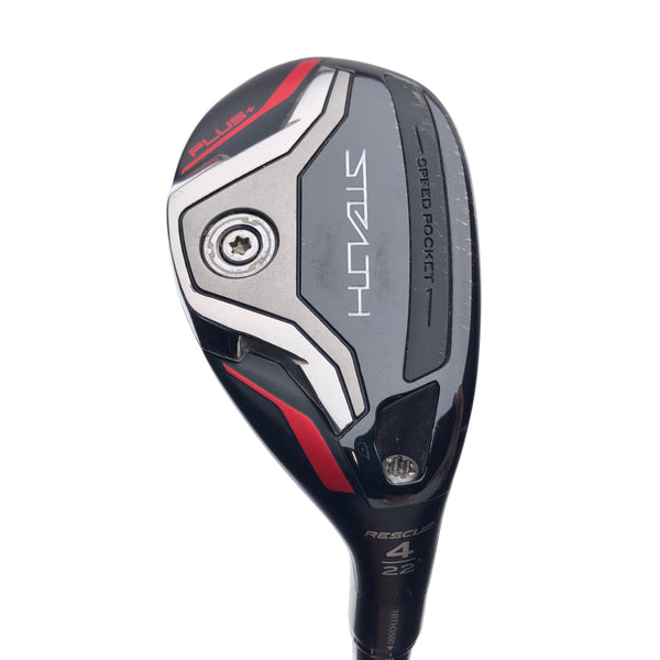 Used TaylorMade Stealth Plus Rescue 4 Hybrid / 22 Degrees / A Flex - Replay Golf 