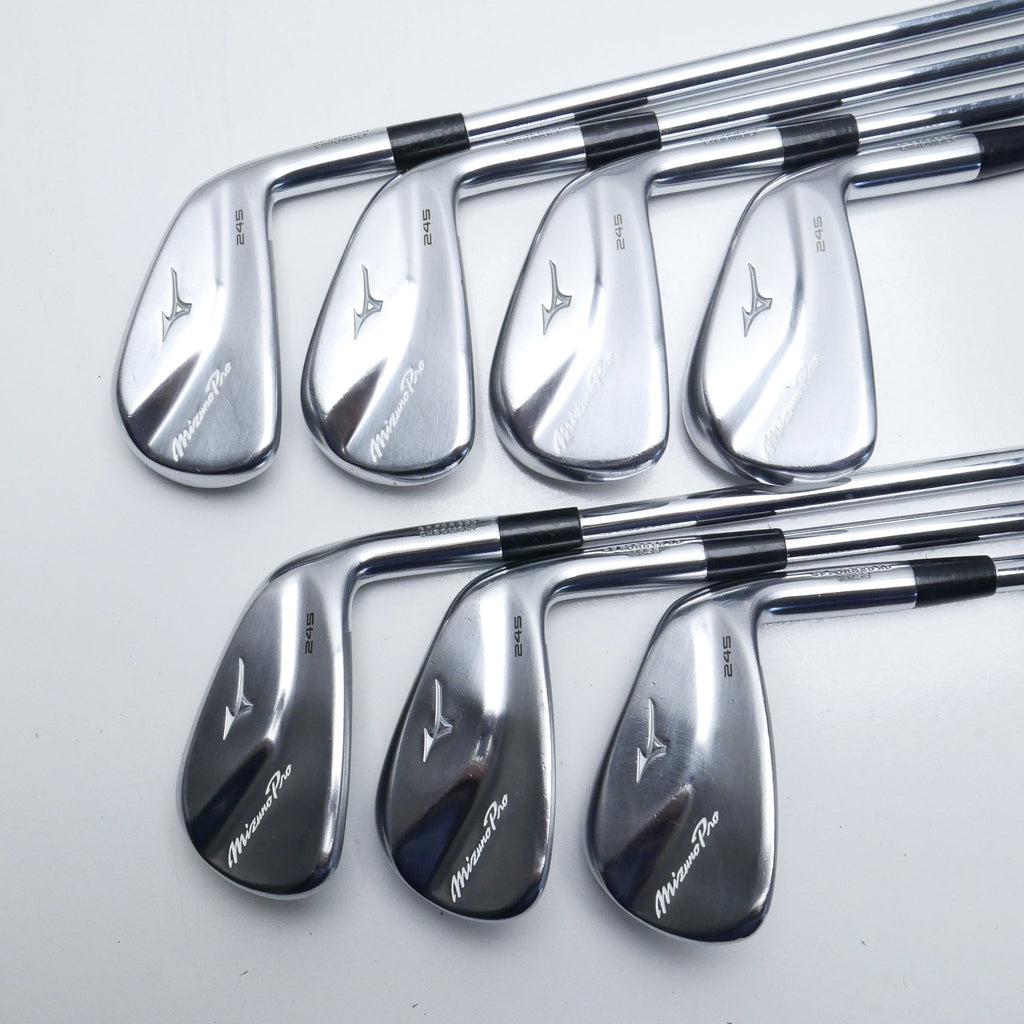 Used Mizuno Pro 245 Iron Set PW Stiff Flex Replay Golf