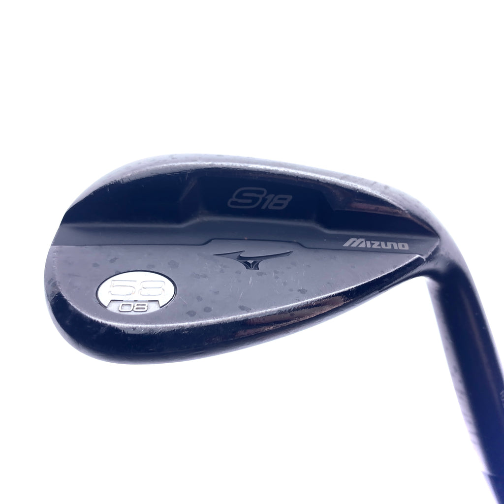 Used Mizuno S18 Gunmetal Black Lob Wedge / 58.0 Degrees / Wedge