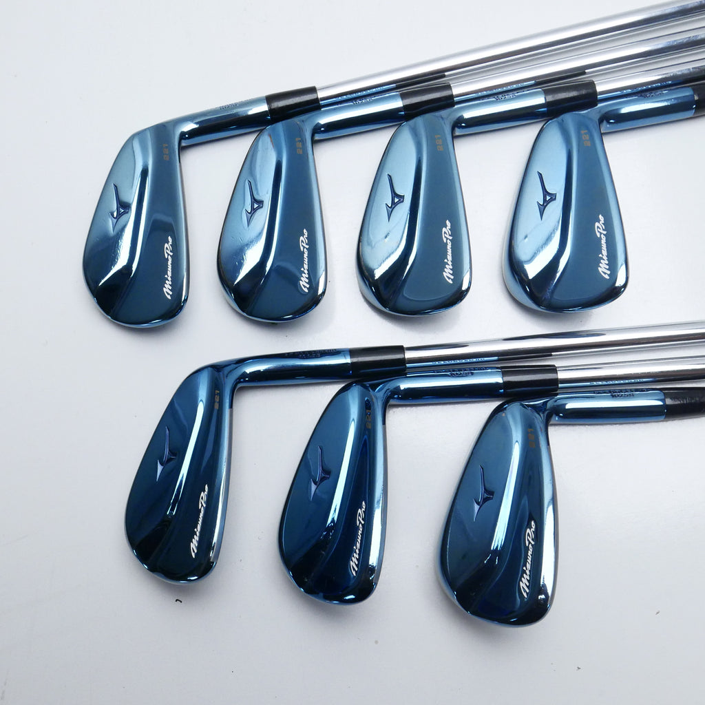 Used Mizuno Pro 221 Blue Finish Limited Edition Iron Set / 4 - PW / Stiff  Flex | Replay Golf