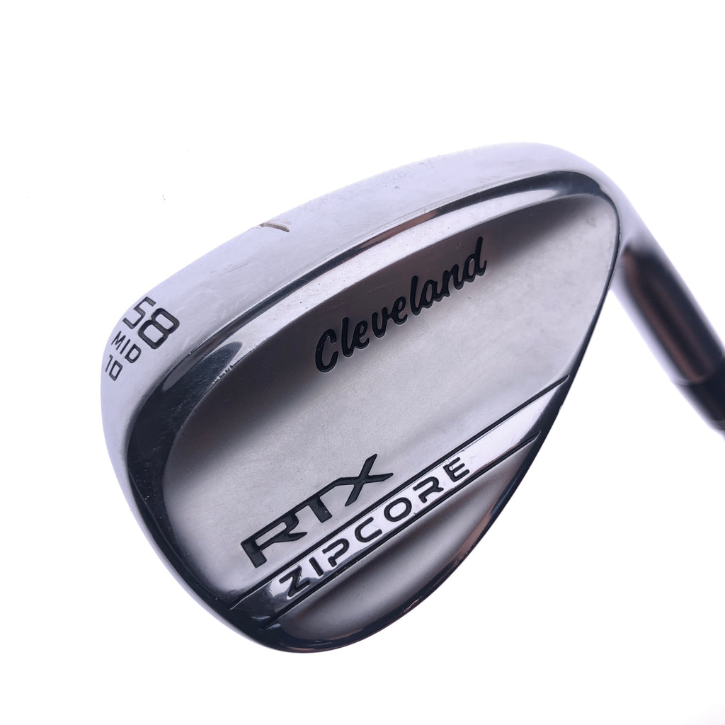 Used Cleveland RTX ZipCore Tour Satin Lob Wedge 58.0 Degrees Stiff Flex  Replay Golf