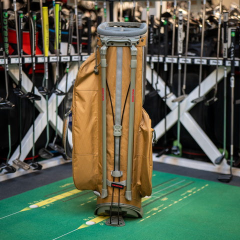 Used Briefing Dark Tan Stand Bag - Replay Golf 