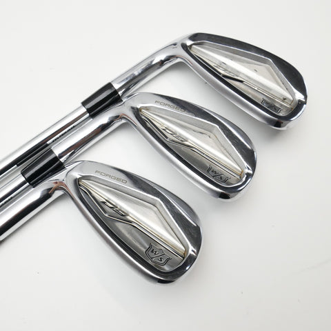 Used Wilson D9 Forged Iron Set / 5 - PW / Stiff Flex / Left-Handed - Replay Golf 