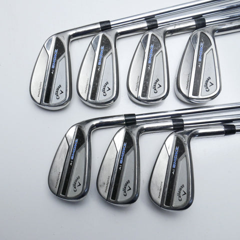 Used Callaway Paradym Ai Smoke Iron Set / 4 - PW / Stiff Flex