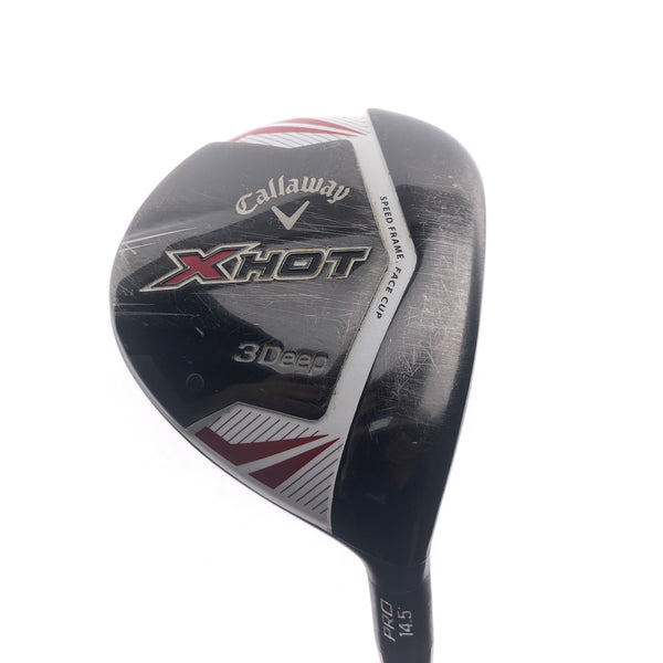 Used Callaway X Hot Pro 2013 3 Deep Fairway Wood / 14.5 Degrees / Stiff Flex