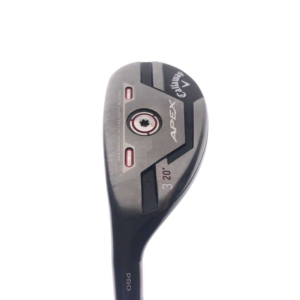 Used Callaway Apex Pro 21 3 Hybrid / 20 Degrees / X-Stiff Flex / Left-Handed