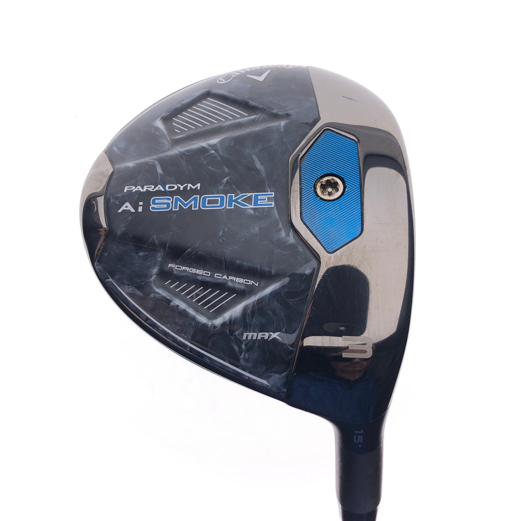 Used TOUR ISSUE Callaway Paradym Ai Smoke MAX 3 Fairway Wood / 15 Deg / Stiff