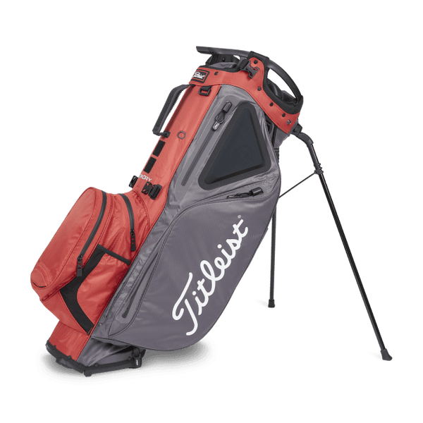 Titleist 2021 Hybrid 14 StaDry Stand Bag / Red & Graphite - Replay Golf 