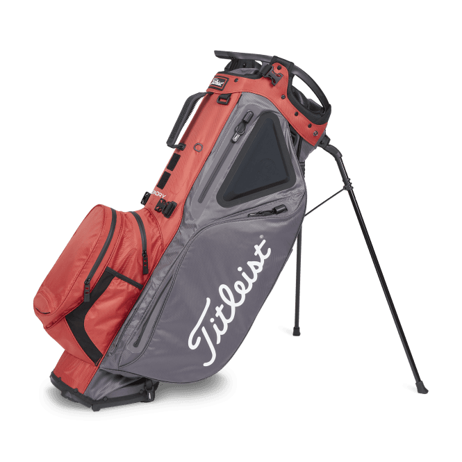 Titleist 2021 Hybrid 14 StaDry Stand Bag Red Graphite Replay