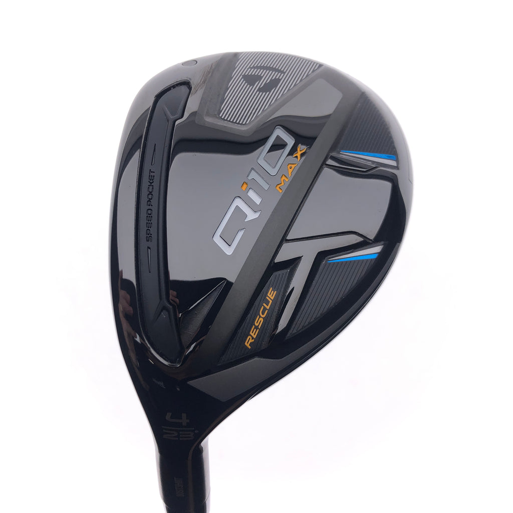 Used TaylorMade Qi10 Max 4 Hybrid / 23 Degrees / Regular Flex / Left-Handed