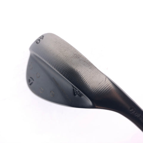 Used TaylorMade Milled Grind 3 Black Lob Wedge / 60.0 Degrees / Stiff Flex - Replay Golf 