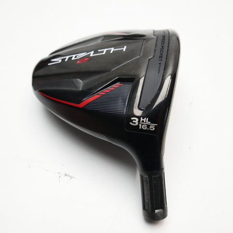 Used TOUR ISSUE TaylorMade Stealth 2 3  HL Fairway Wood Head / 16.5 Degrees - Replay Golf 