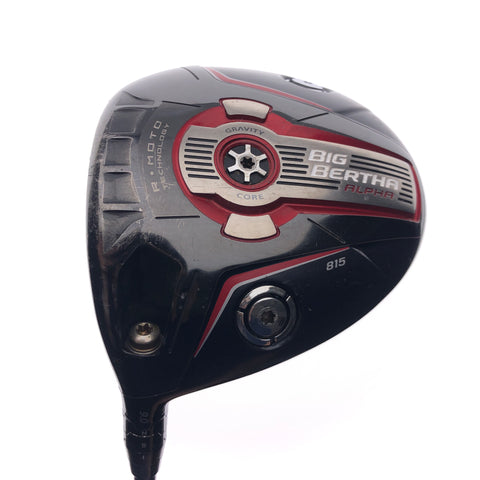 Used Callaway Big Bertha Alpha 815 Driver / 9.0 Deg / X-Stiff Flex / Left-Handed