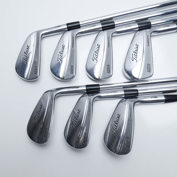 Used Titleist MB 716 Iron Set / 4 - PW / Stiff Flex