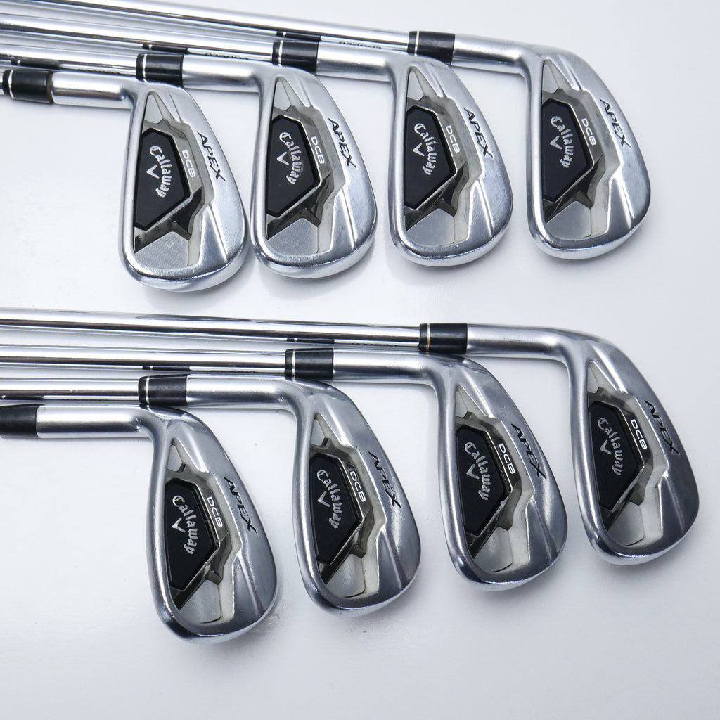 Used Callaway Apex DCB 21 Iron Set / 4 - PW + AW / Stiff Flex / Left-Handed