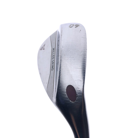 Used TaylorMade Milled Grind Satin Chrome Lob Wedge / 60.0 Degrees / Wedge Flex