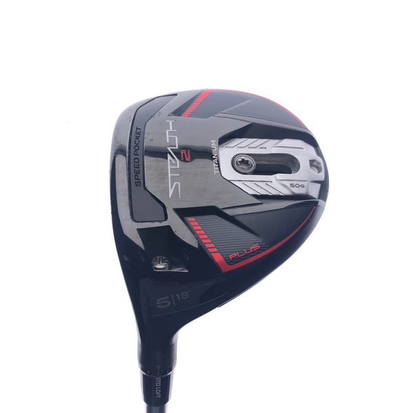 Used TaylorMade Stealth 2 Plus 5 Wood / 18 Degrees / Regular Flex / Left-Handed - Replay Golf 
