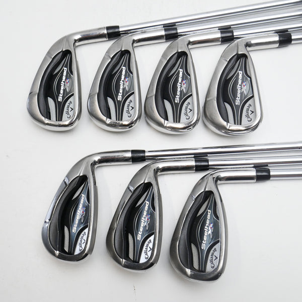 Used Callaway Steelhead XR Iron Set / 4 - PW / X-Stiff Flex - Replay Golf 