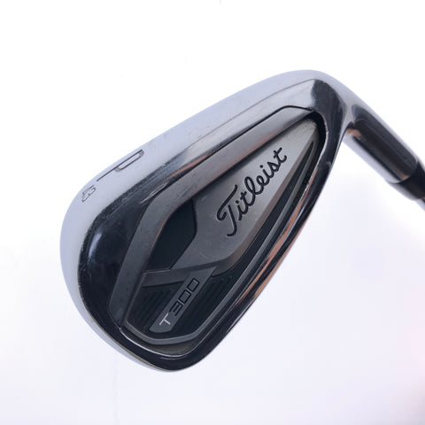 Used Titleist T300 2021 Pitching Wedge Iron / 43.0 Degrees / Stiff Flex - Replay Golf 