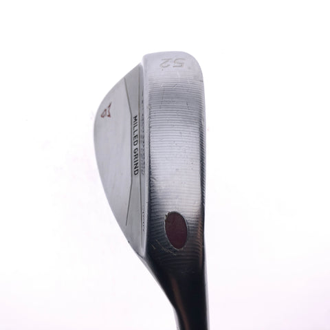Used TaylorMade Milled Grind Satin Chrome Gap Wedge / 52.0 Degrees / Wedge Flex