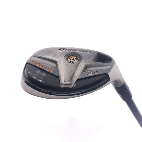 Used TaylorMade Rescue 11 4 Hybrid / 21 Degrees / Stiff Flex