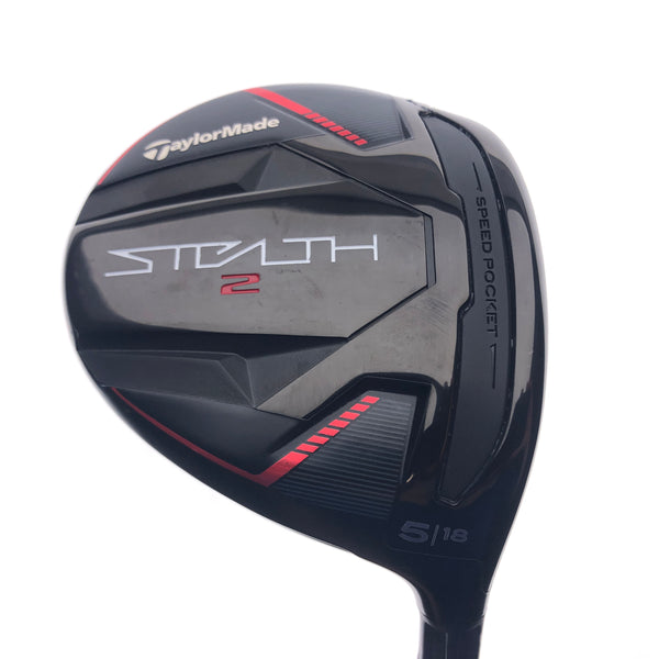 Used TOUR ISSUE TaylorMade Stealth 2 5 Fairway Wood / 18 Degrees / TX Flex - Replay Golf 