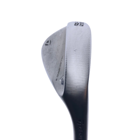 Used TaylorMade Milled Grind 3 Lob Wedge / 58.0 Degrees / Stiff Flex - Replay Golf 