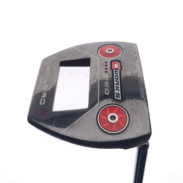 Used Odyssey O-Works Red Jailbird Mini Putter / 33.0 Inches