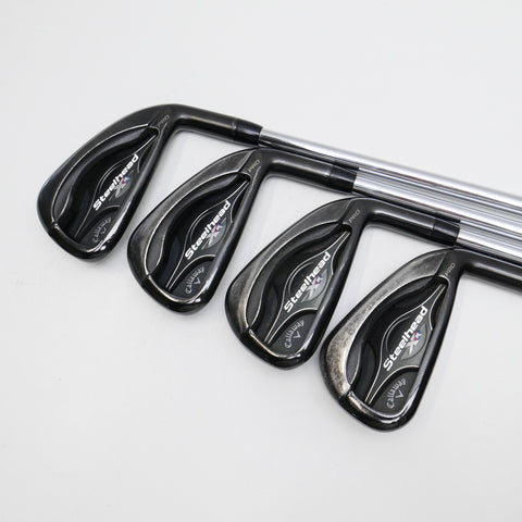 Used Callaway Steelhead XR Pro Iron Set / 3 - PW / X-Stiff Flex - Replay Golf 