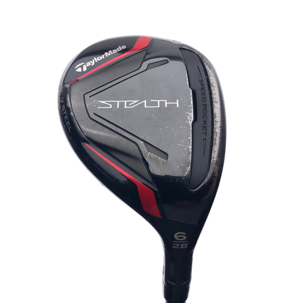Used TaylorMade Stealth Rescue 6 Hybrid / 28 Degrees / Senior Flex - Replay Golf 