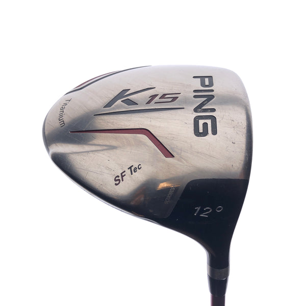 Used Ping K15 Driver / 12.0 Degrees / Soft Regular Flex - Replay Golf 