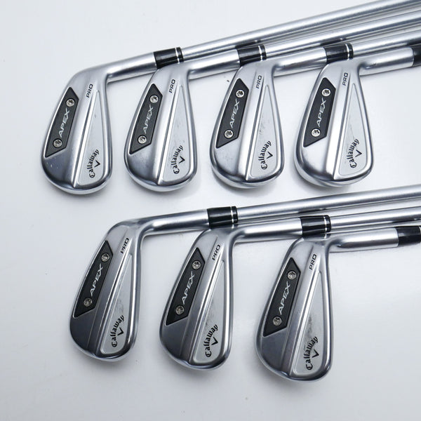 Used Callaway Apex Pro 24 Iron Set / 4 - PW / Stiff Flex