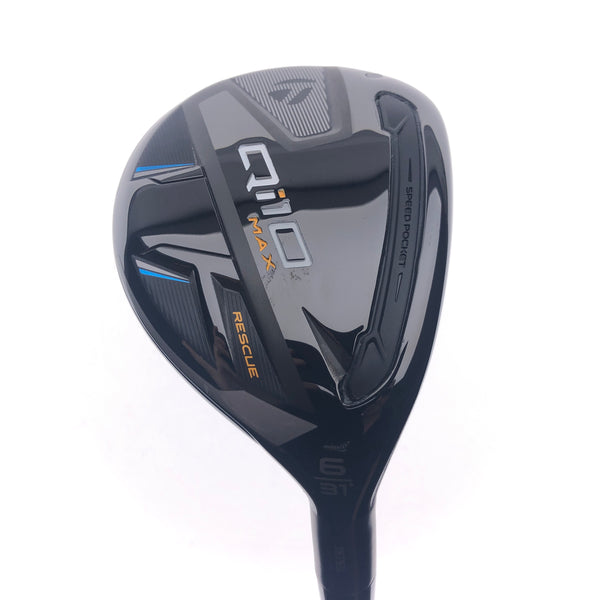 Used TaylorMade Qi10 Max 6 Hybrid / 31 Degrees / A Flex