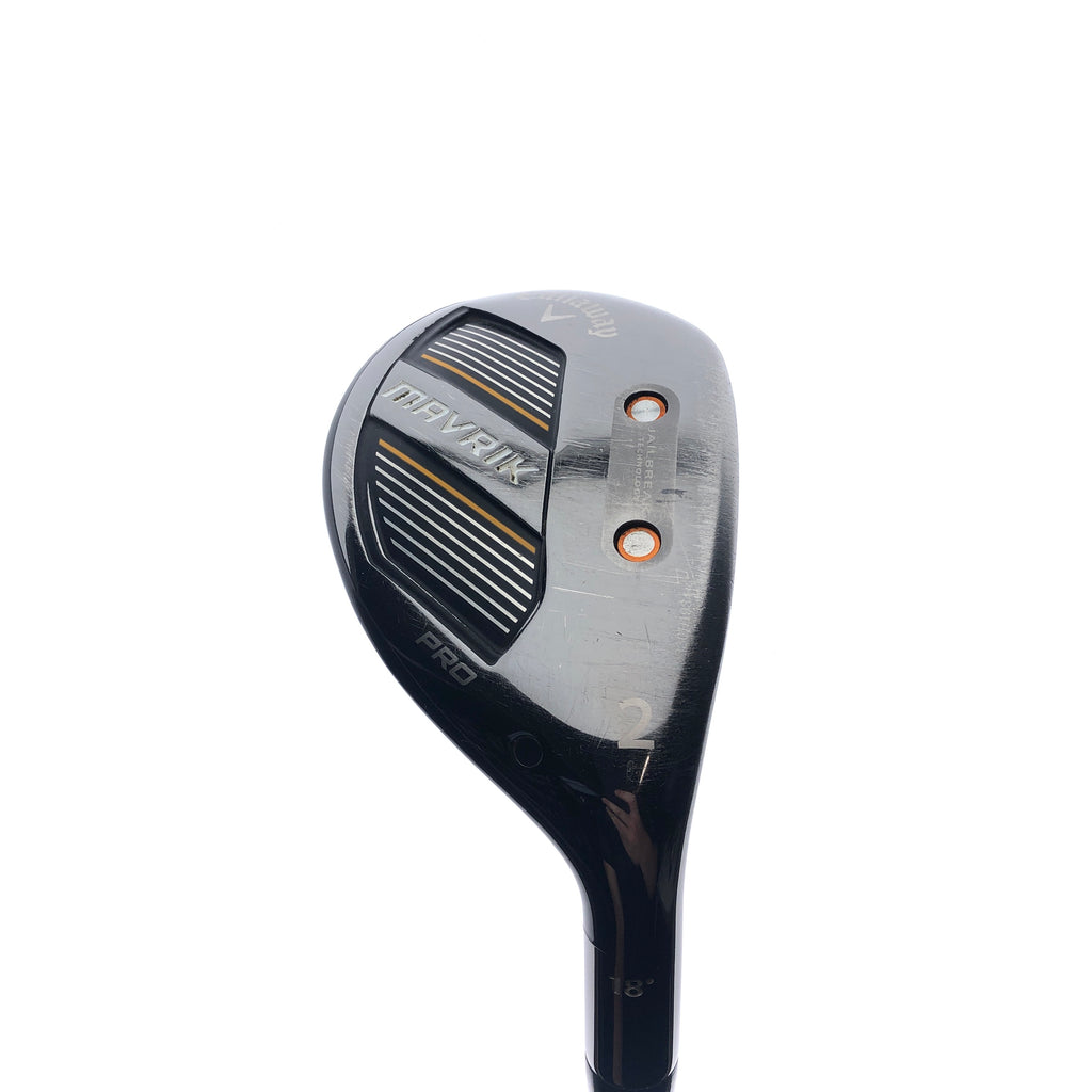 Used Callaway Mavrik Pro 2 Hybrid / 18 Degrees / Stiff Flex