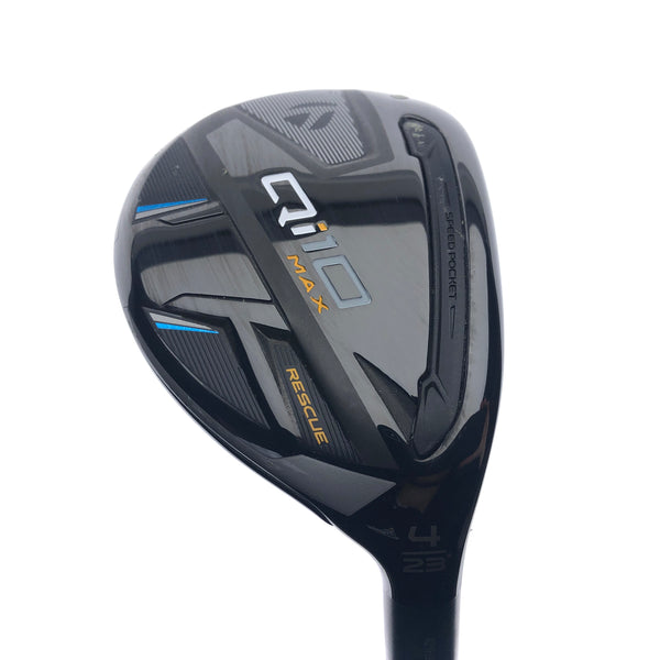 Used TaylorMade Qi10 Max 4 Hybrid / 23 Degrees / A Flex