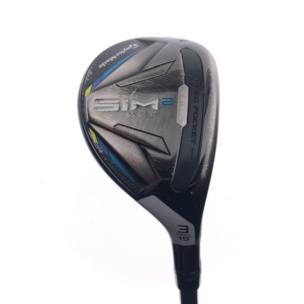 Used TaylorMade Sim2 Max Rescue 3 Hybrid / 19 Degrees / Stiff Flex