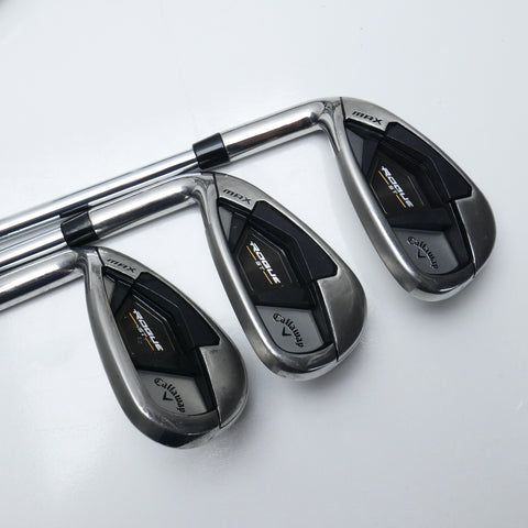 Used Callaway Rogue ST MAX Iron Set / 5 - SW / Regular Flex / Left-Handed