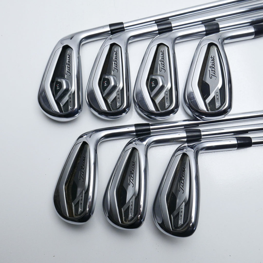 Used Titleist T300 2021 Iron Set / 5 - PW + 48° / Stiff Flex