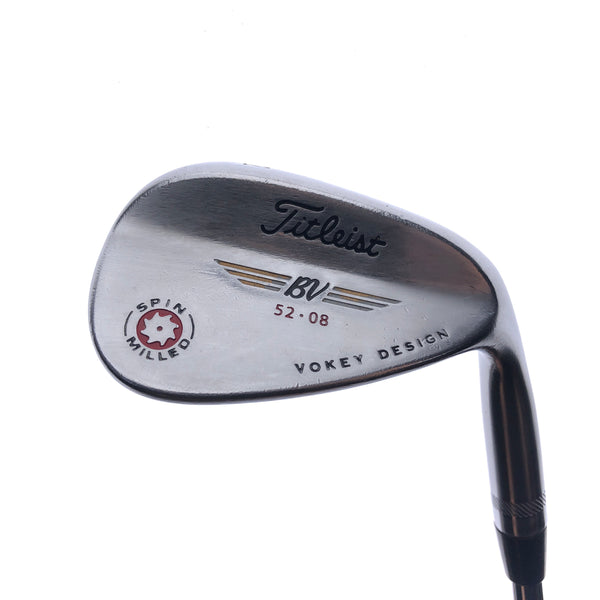 Used Titleist Vokey Spin Milled Red Gap Wedge / 52.0 Degrees / Wedge Flex