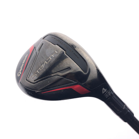 Used TaylorMade Stealth Rescue 4 Hybrid / 22 Degrees / Regular Flex