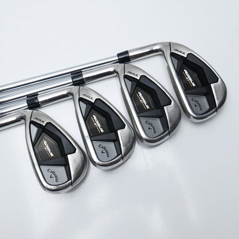 Used Callaway Rogue ST MAX Iron Set / 5 - SW / Regular Flex / Left-Handed