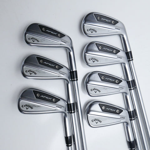 Used Callaway Apex Pro 24 Iron Set / 4 - PW / Stiff Flex