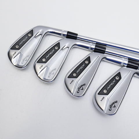 Used TOUR ISSUE Callaway Apex CB & MB 2024 Combo Iron Set / 4 - PW / X-Stiff - Replay Golf 