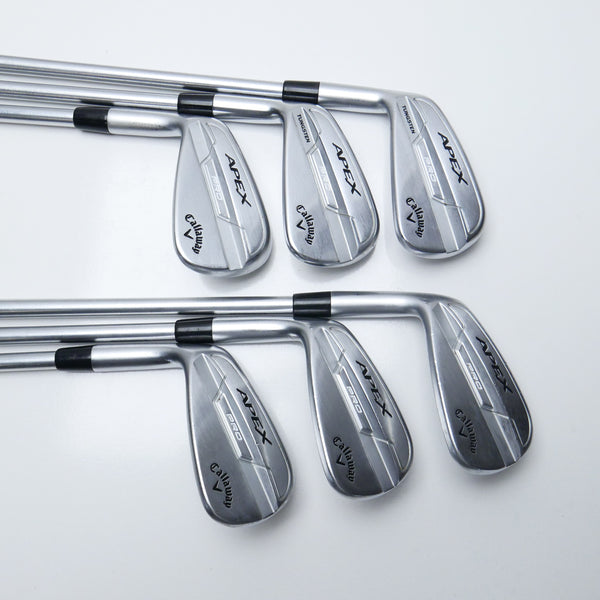 Used Callaway Apex Pro 21 Iron Set / 6 - PW + AW / Stiff Flex / Left-Handed