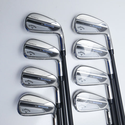 NEW Callaway Paradym Ai Smoke Iron Set / 4 - PW + AW / Regular Flex