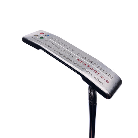 Used Scotty Cameron Studio Style Newport 2.5 Putter / STABILITY SHAFT 34.5 Inch - Replay Golf 